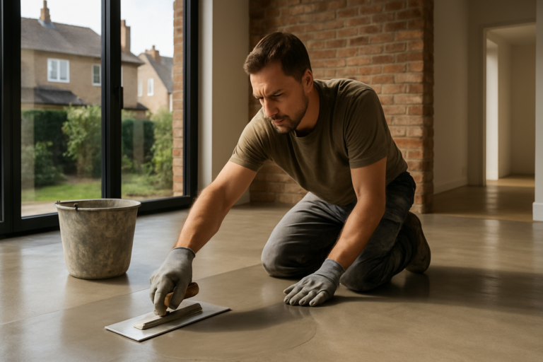 Lissage et finition du béton ciré à Périer