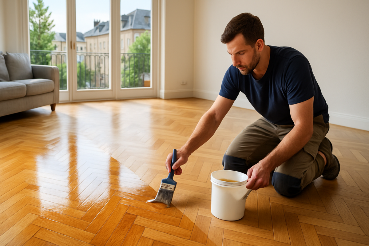 Vernis pour parquet à La Conception